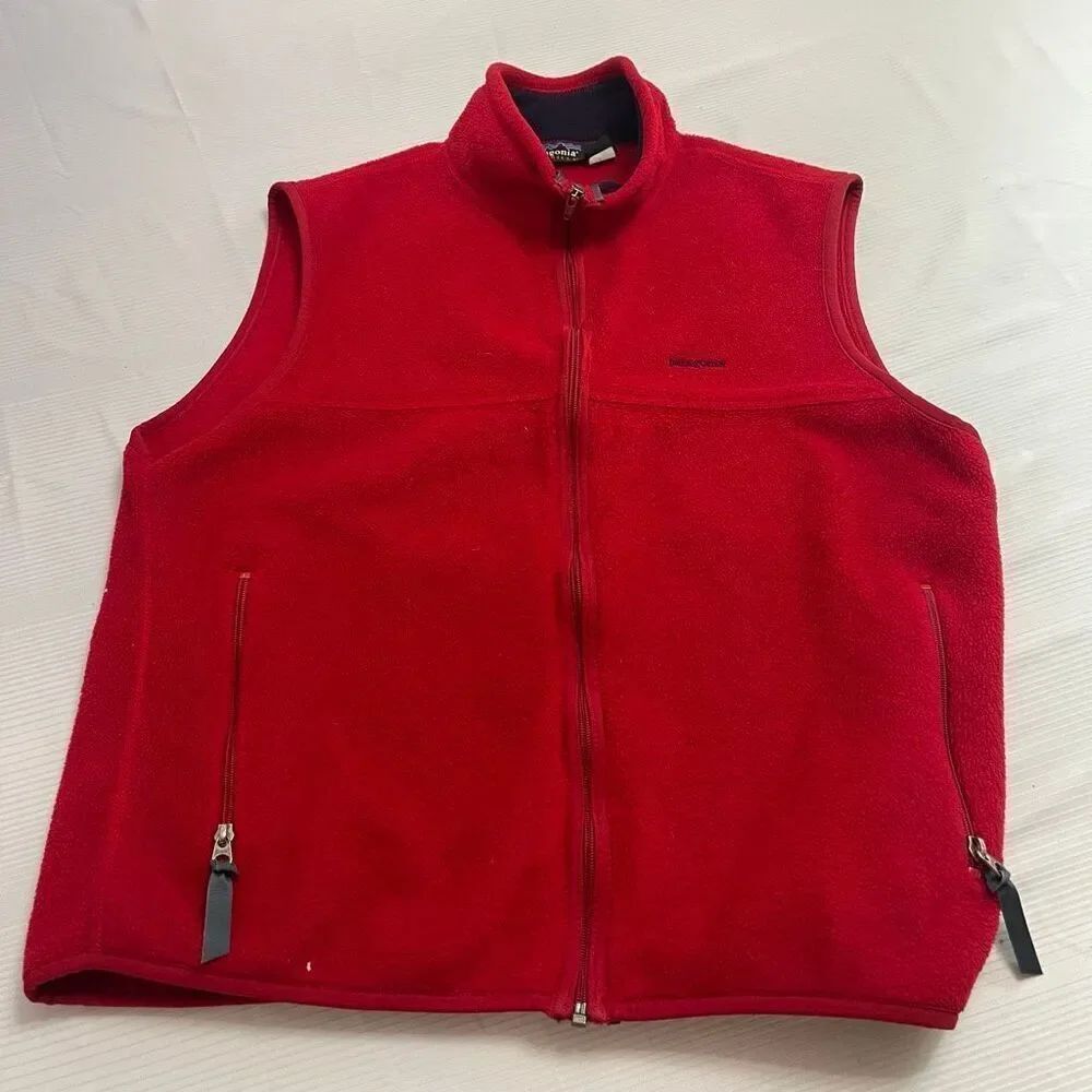 Vintage Patagonia Synchilla Vest Men’s Large Full Zip Rare Made In USA 1998